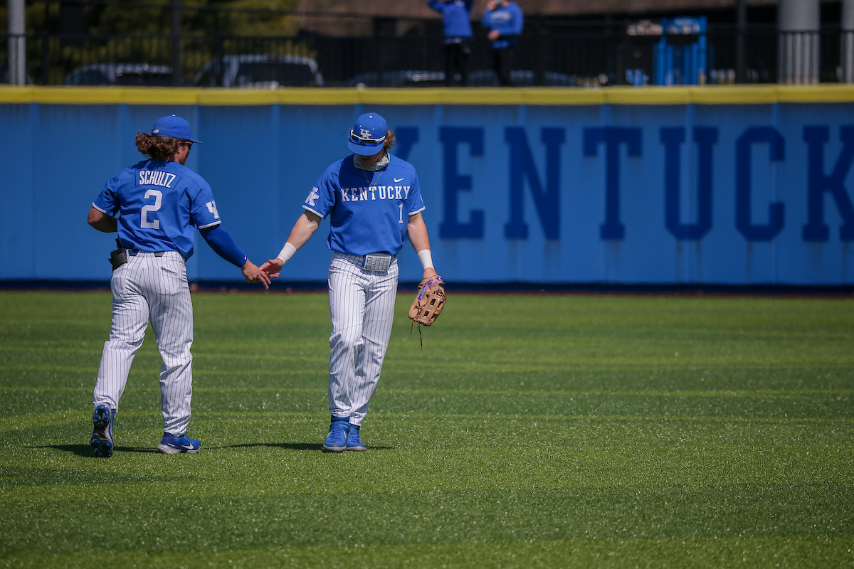 Austin Schultz and John Rhodes.

Kentucky beats Mizzou 5 - 4.

Photo by Sarah Caputi | UK Athletics