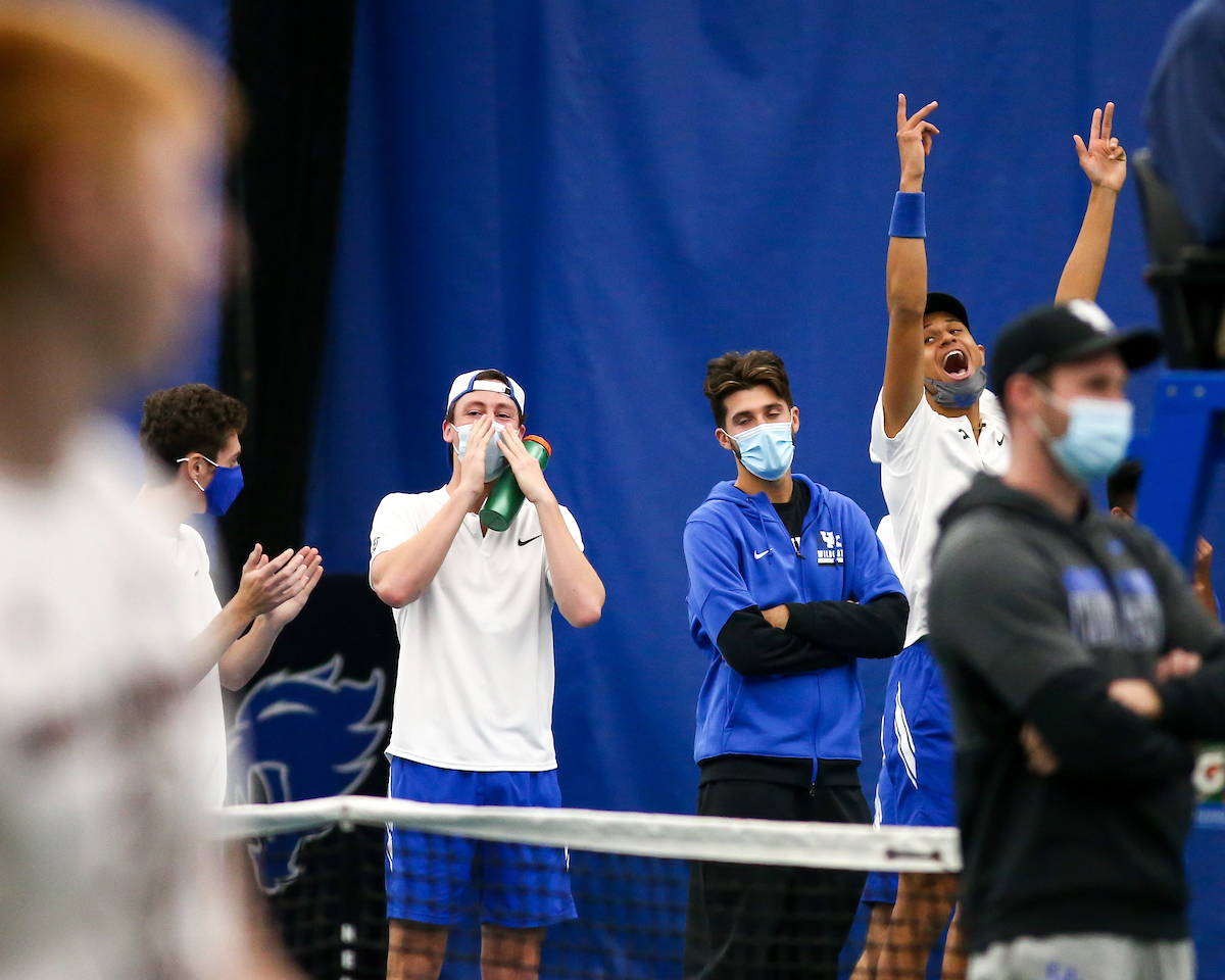 Celebration. 

Kentucky beat Bellarmine 7-0.

Photo by Eddie Justice | UK Athletics