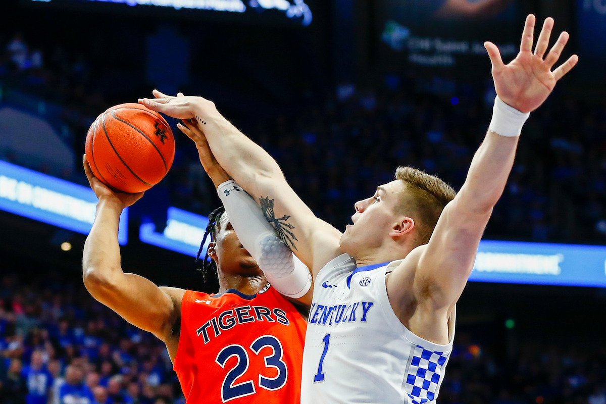 Nate Sestina. 

UK beat Auburn 73-66. 

Photo By Barry Westerman | UK Athletics