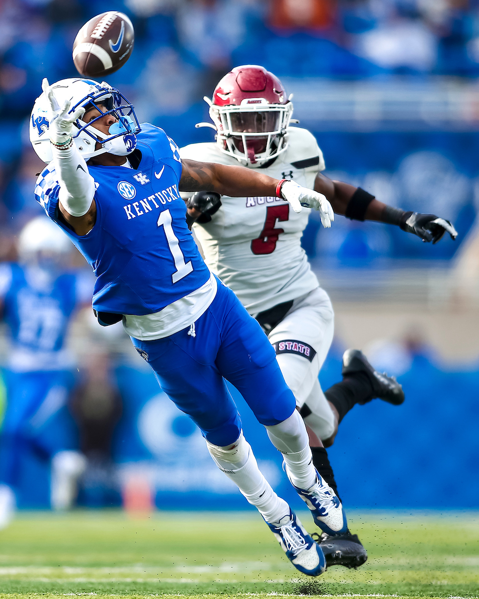Wan’Dale Robinson. 

Kentucky beat New Mexico State 56-16.

Photo by Eddie Justice | UK Athletics
