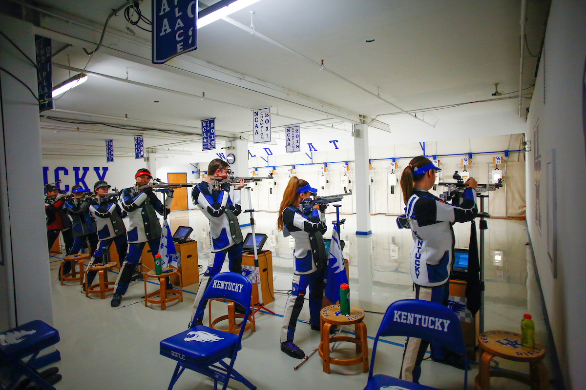 Starters. 

Kentucky Rifle vs Ole Miss. 

Photo by Sarah Caputi | UK Athletics