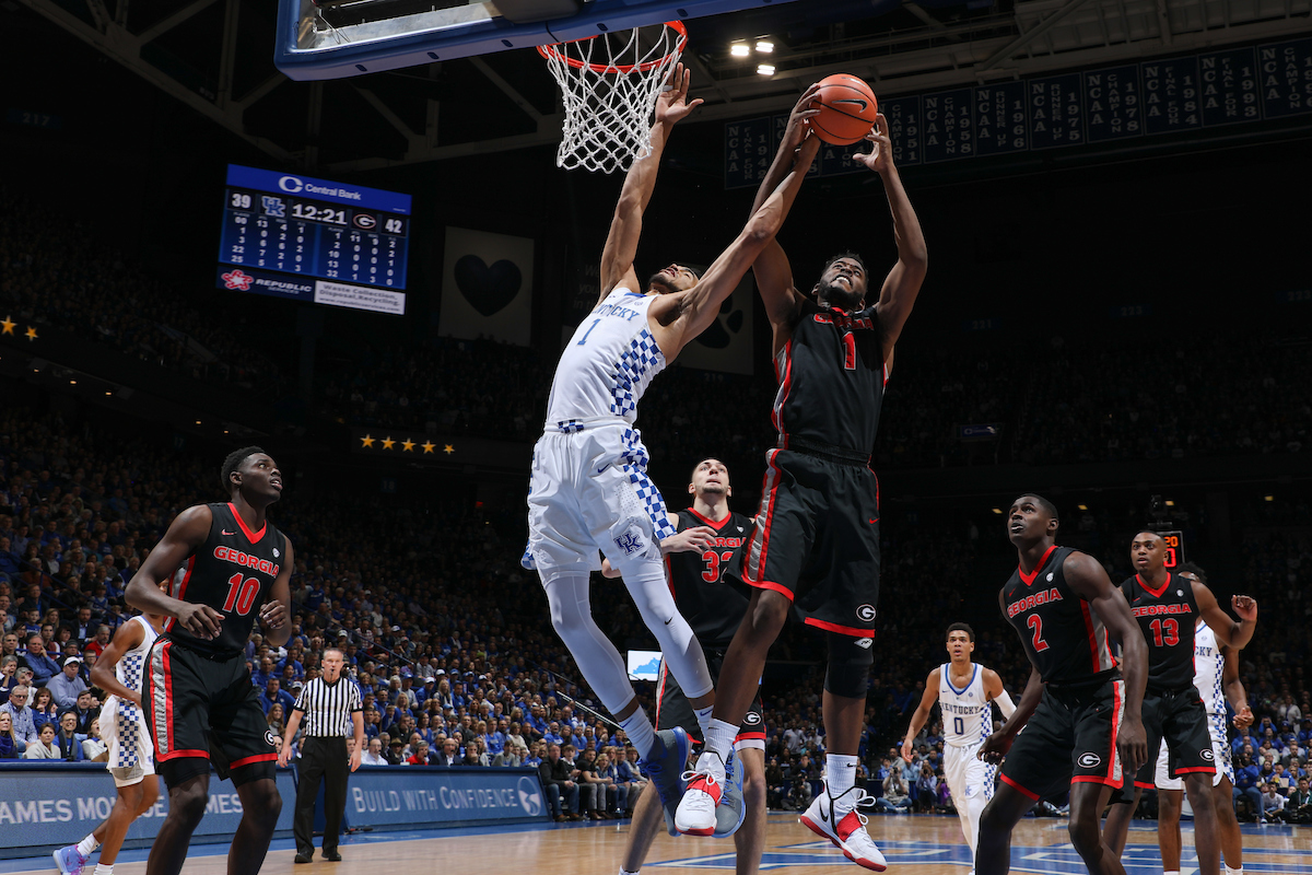 Sacha Killeya-Jones.

The University of Kentucky men's basketball team beat Georgia 66-61 on Sunday, December 31, 2017 at Rupp Arena in Lexington, Ky.

Photo by Elliott Hess | UK Athletics
