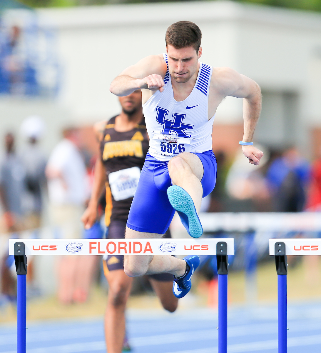 during the Pepsi Florida Relays at James G. Pressly Stadium on Friday, March 29, 2019 in Gainesville, Fla. (Photo by Matt Stamey)