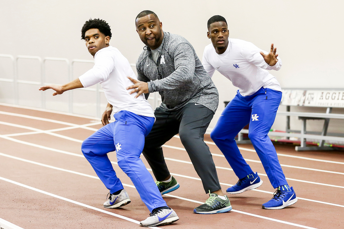 Lance Lang. Lonnie Greene. Kenroy Williams.

2020 SEC Indoors.

Photo by Chet White | UK Athletics