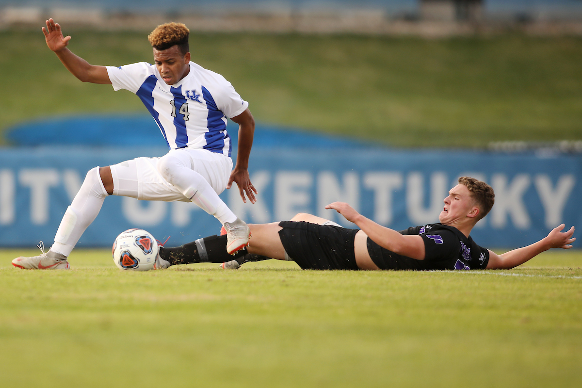 Daniel Evans.

Men's soccer beats Portland, 4-0.

Photo by Quinn Foster | UK Athletics