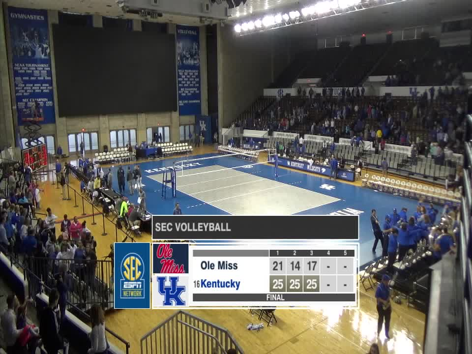 VB: Kentucky 3, Ole Miss 0