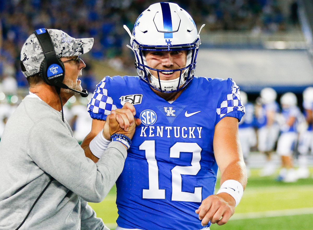 Eddie Gran. Sawyer Smith.

UK beat EMU 38-17.

Photo by Chet White | UK Athletics