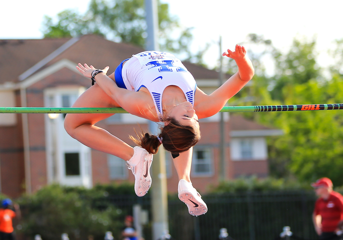 during the Pepsi Florida Relays at James G. Pressly Stadium on Friday, March 29, 2019 in Gainesville, Fla. (Photo by Matt Stamey)