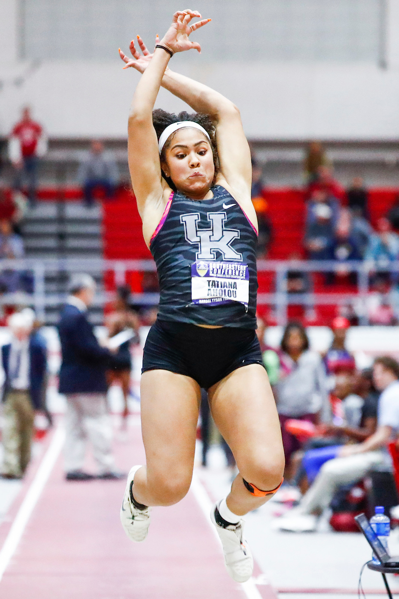 Tatiana Aholou.

Day one of the 2019 SEC Indoor Track and Field Championships.

Photo by Chet White | UK Athletics