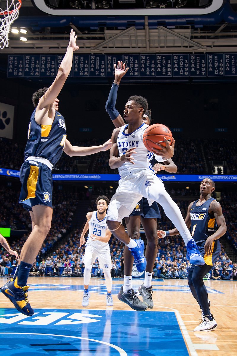 Ashton Hagans.

Kentucky men's basketball beat UNCG 78-61 on Saturday in Rupp Arena.

Photo by Chet White | UK Athletics