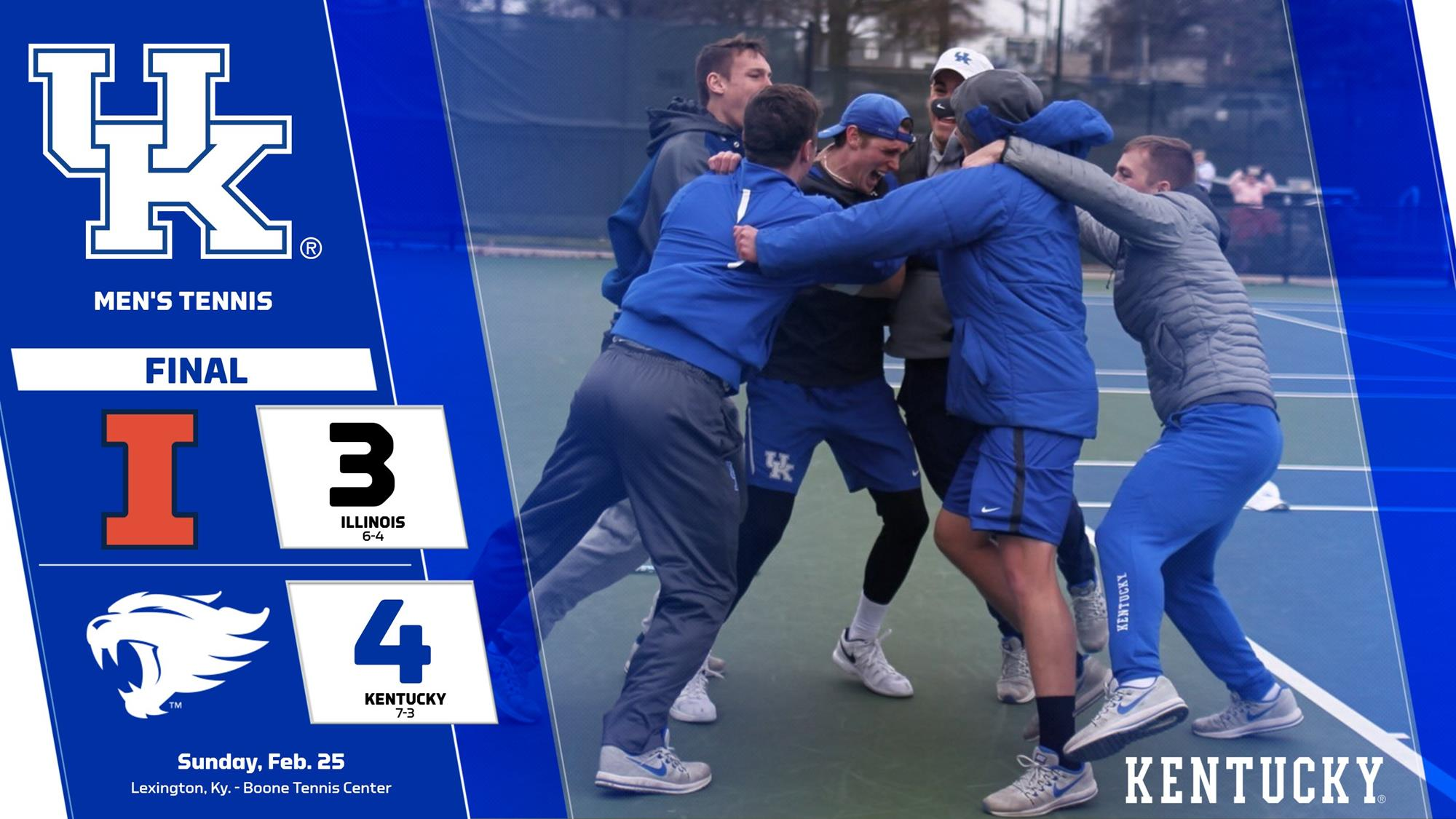 Kentucky Comes From Behind to Beat No. 7 Illinois, 4-3