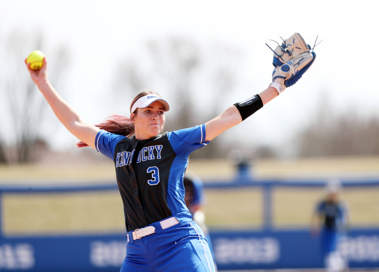 Grace Baalman

The UK softball team beat Syracuse 13-0 on Wednesday, March 13, 2019.

Photo by Britney Howard | UK Athletics