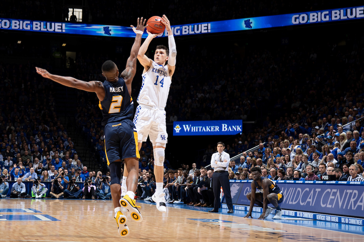 Tyler Herro.

Kentucky men's basketball beat UNCG 78-61 on Saturday in Rupp Arena.

Photo by Chet White | UK Athletics