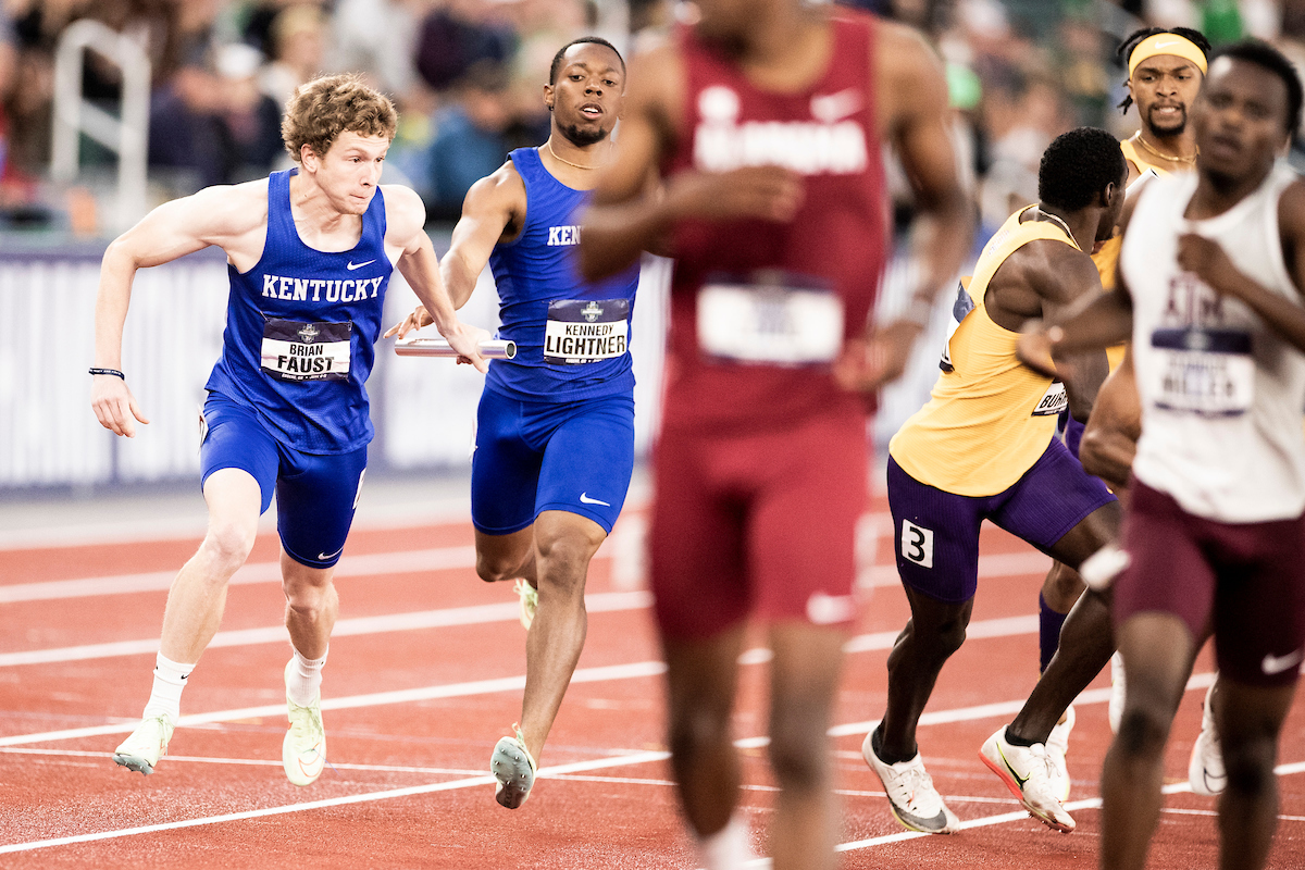 Kennedy Lightner. Brian Faust. 

Day three of the NCAA Track and Field Outdoor Championships at Hayward Field in Eugene, Or.

Photo by Chet White | UK Athletics