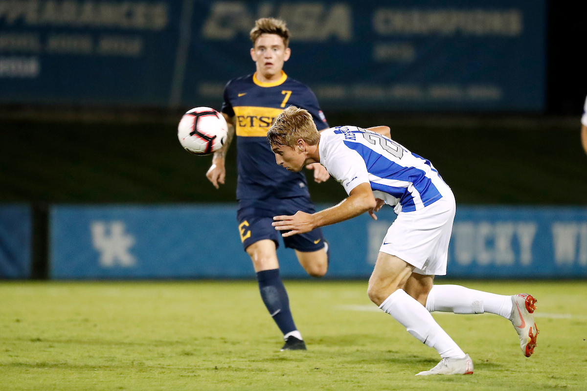 Cole Guidon.

Kentucky men's soccer beat ETSU 3-0.

Photo by Chet White | UK Athletics