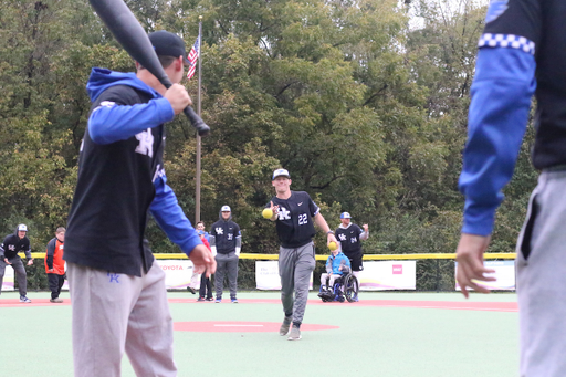 The Baseball team spends the morning with a group of kids in the Miracle League on Saturday, October 13th at Shillito Park.

Photos by Noah J. Richter | UK Athletics