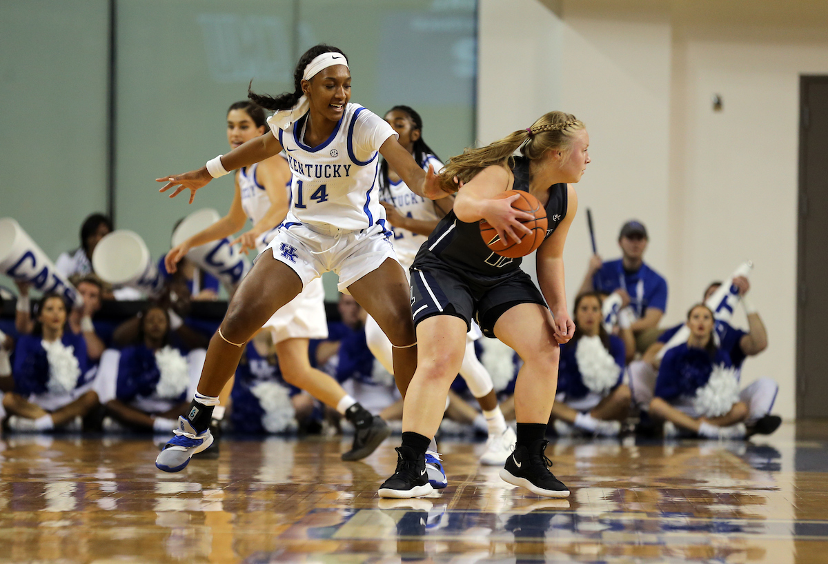 Tatyana Wyatt
The Women's Basketball team beat Lincoln Memorial University.
Photo by Britney Howard | UK Athletics