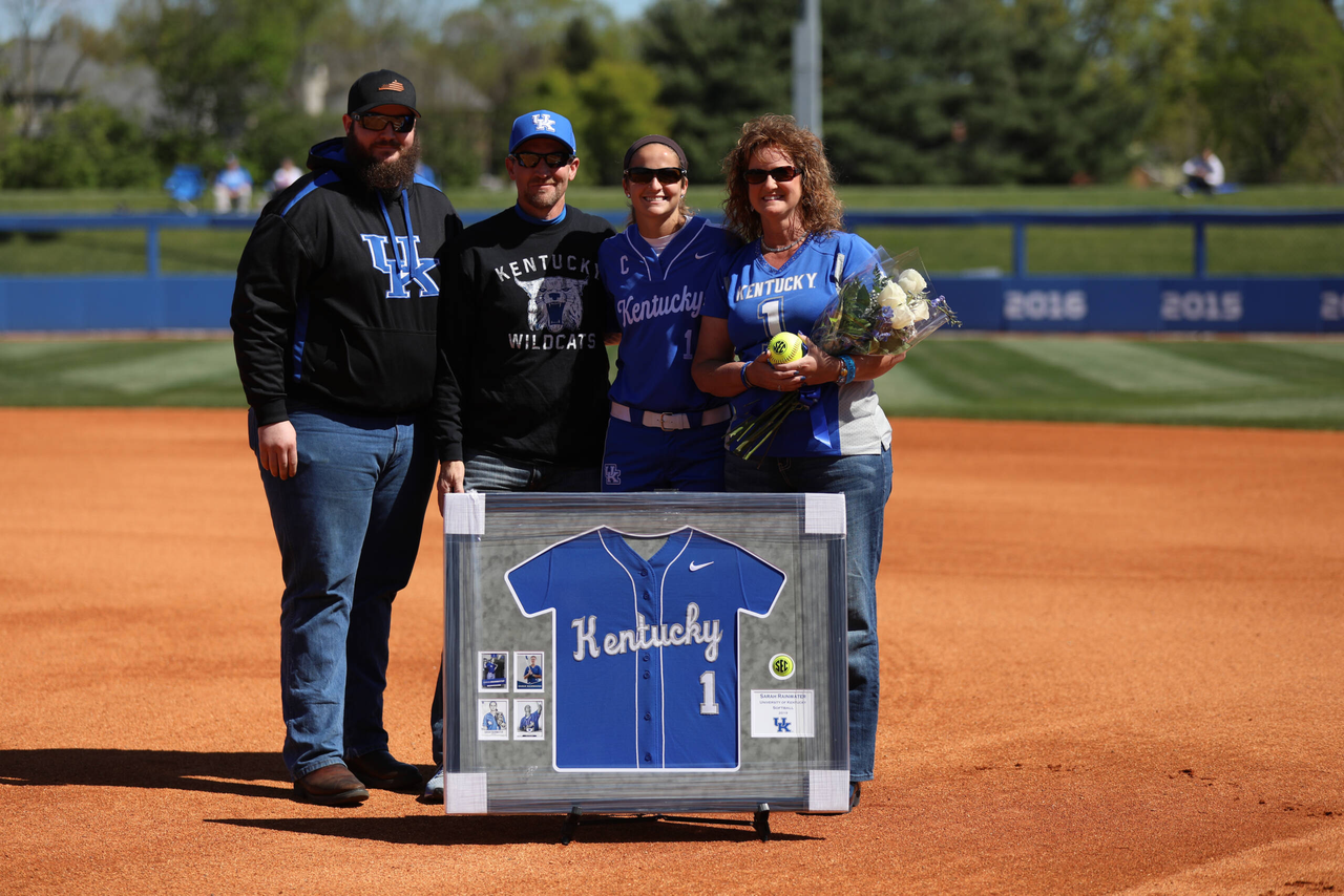 Sarah Rainwater.

University of Kentucky softball vs. Auburn on Senior Day. Game 1.

Photo by Quinn Foster | UK Athletics