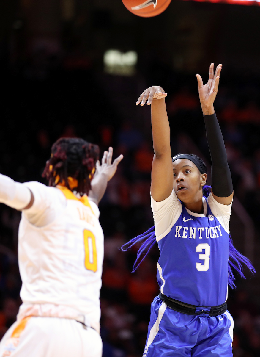 KeKe McKinney
The UK Women's Basketball team beats Tennessee 73-71. 

Photo by Britney Howard  | UK Athletics