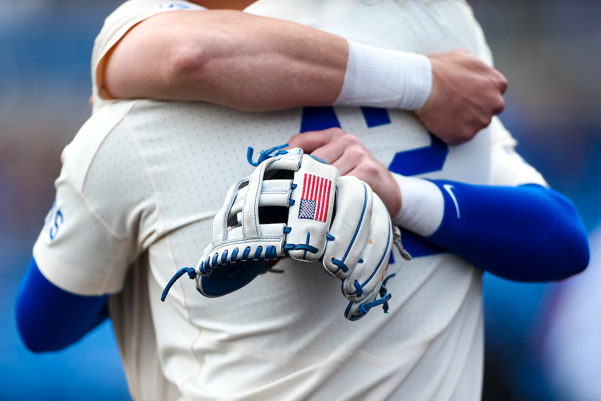 Glove.

Kentucky beats Ole Miss 9-2.

Photo by Eddie Justice | UK Athletics