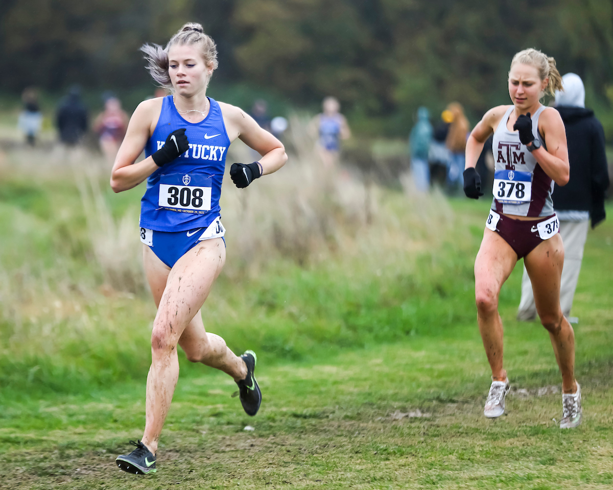 Jenna Schwinghamer. 

Kentucky Cross Country SEC Championships.