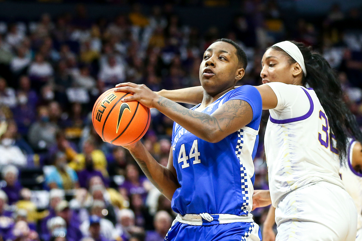 Dre’una Edwards.

Kentucky loses to LSU 78-69.

Photo by Grace Bradley | UK Athletics
