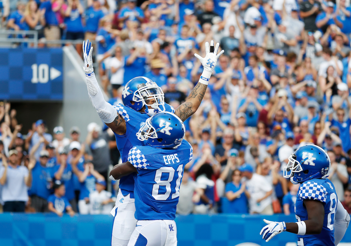 Asim A.J. Rose. Isaiah Epps.

Kentucky beats Central Michigan 35-20.


Photo by Chet White | UK Athletics