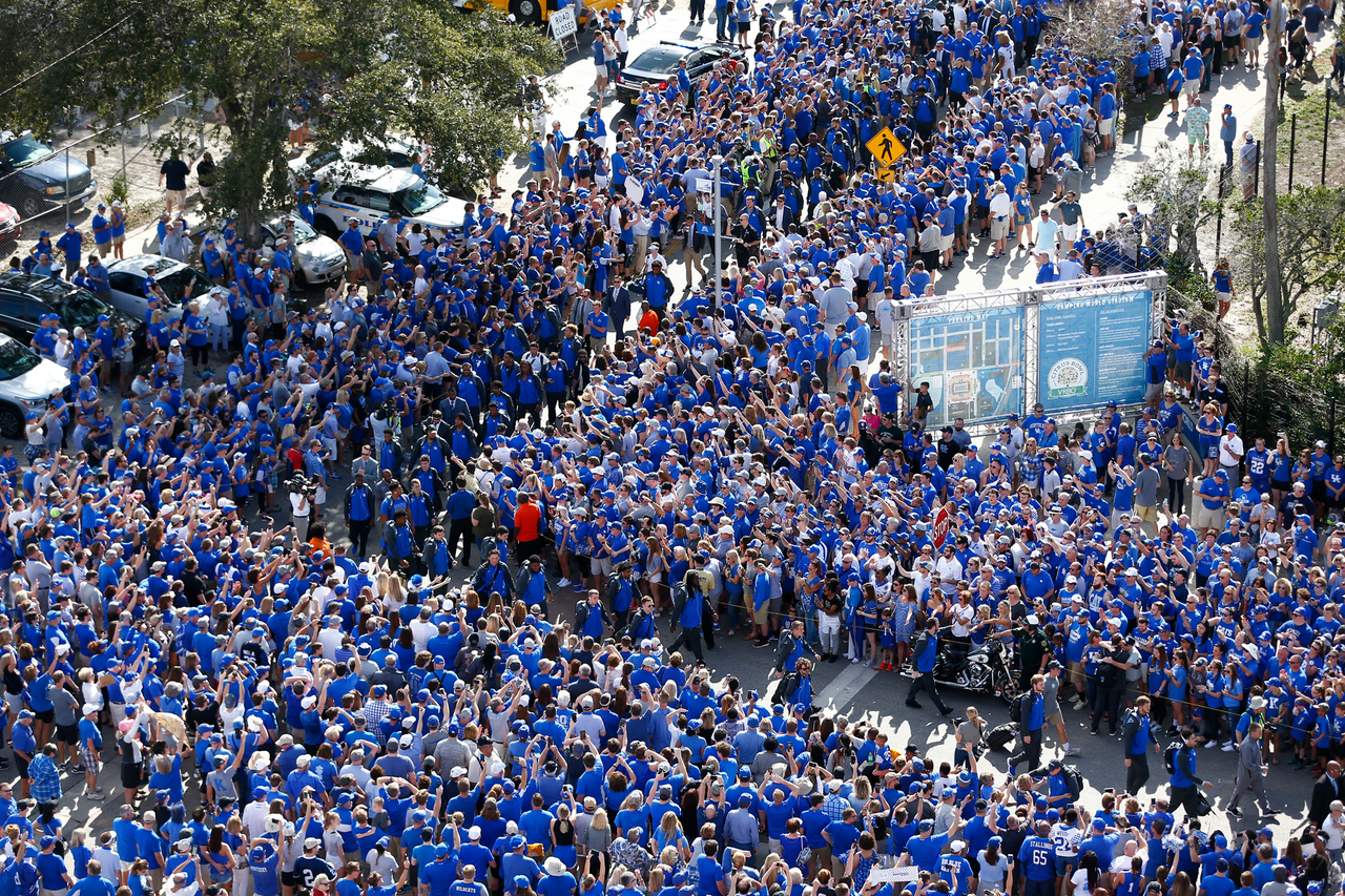 

2018 Citrus Bowl pep rally.

Photo by Chet White | UK Athletics