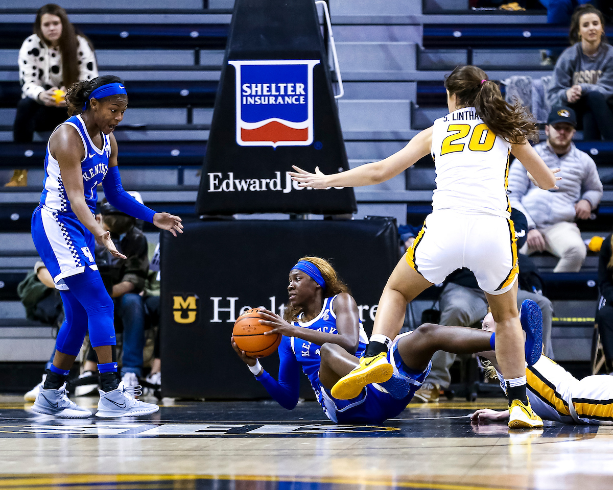 Rhyne Howard. Robyn Benton.

Kentucky defeats Missouri 78-63.

Photo by Eddie Justice | UK Athletics