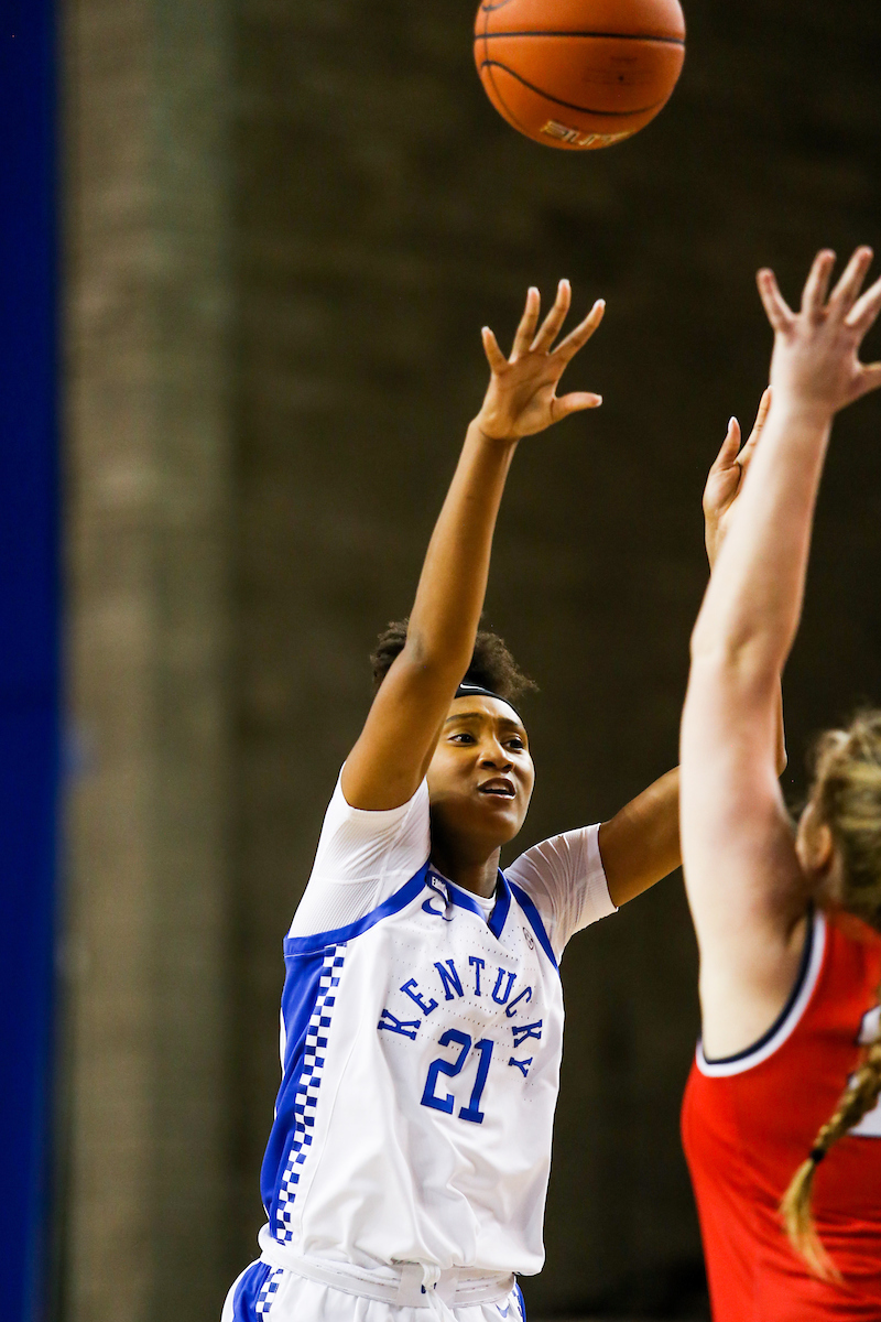 Nyah Leveretter.

Kentucky beats Samford 88-54.

Photo by Hannah Phillips | UK Athletics