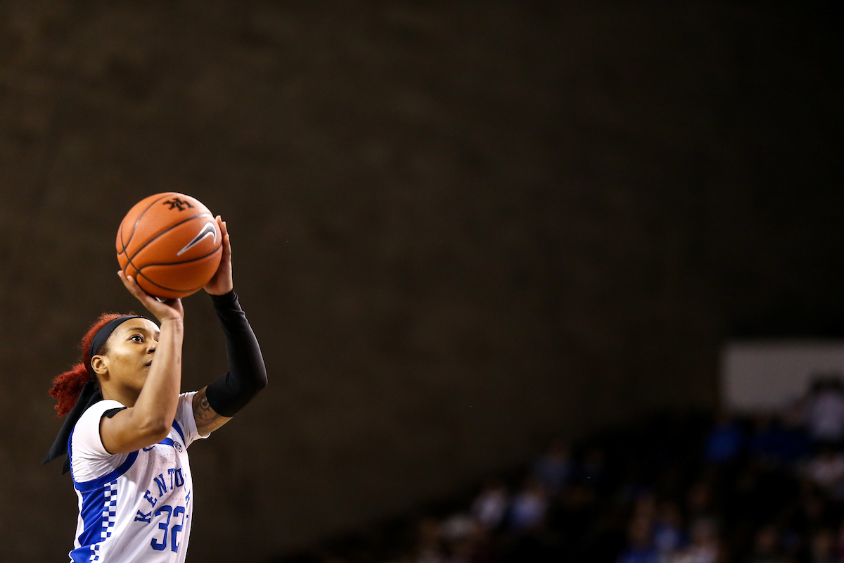 Jaida Roper. 

Kentucky beat Mississippi State 73-62.

Photo by Eddie Justice | UK Athletics