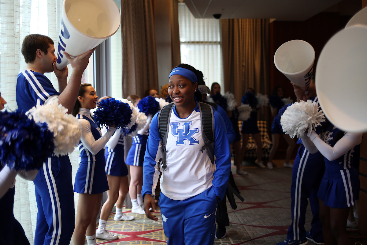 Kameron Roach

The University of Kentucky women's basketball team beat Alabama in the SEC Tournament on Thursday, March 1, 2018 at Bridgestone Arena in Nashville, TN.

Photo by Britney Howard | UK Athletics