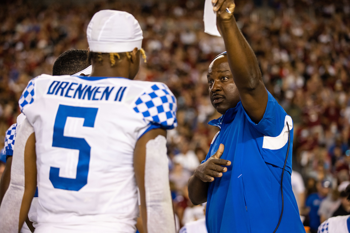 Coach John Settle

Kentucky beats South Carolina, 16-10.

Photo by Jacob Noger UK Athletics