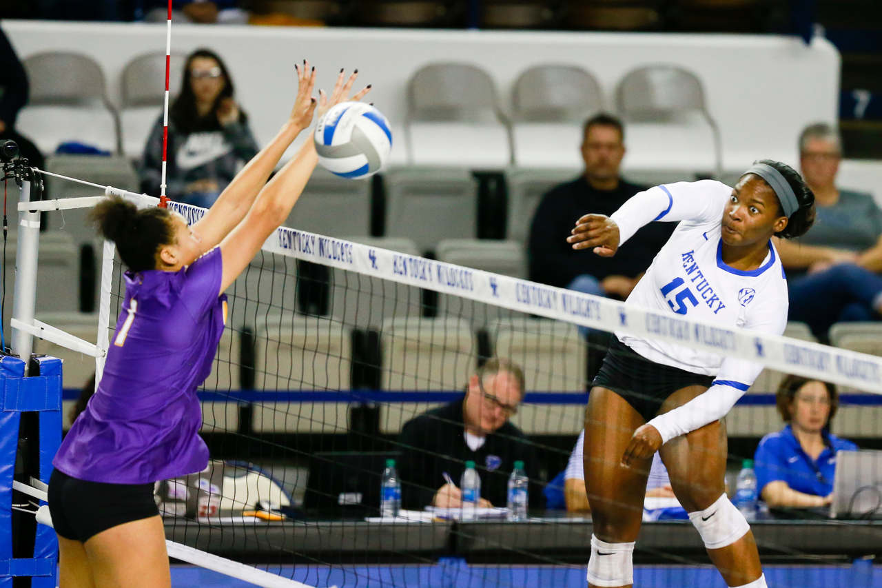 Azhani Tealer.

UK sweeps LSU 3-0.

Photo by Hannah Phillips | UK Athletics