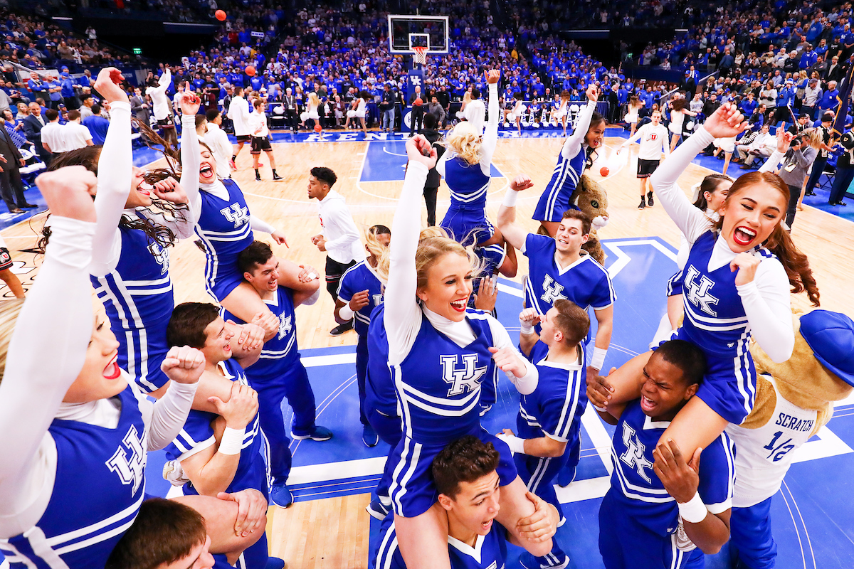Cheerleaders.

Kentucky beat Utah 88-61 on Saturday, December 15, 2018, in Lexington's Rupp Arena.


Photo by Elliott Hess | UK Athletics