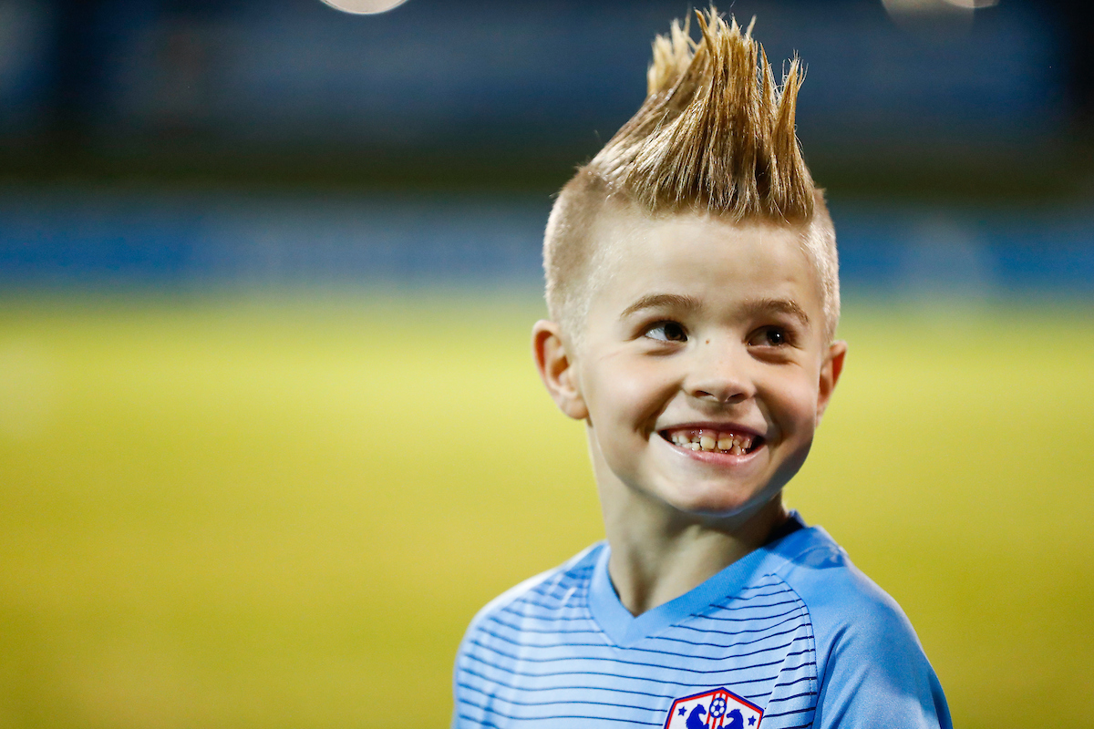 Ball boy.

Men's soccer beat Lipscomb 2-1.

Photo by Chet White | UK Athletics