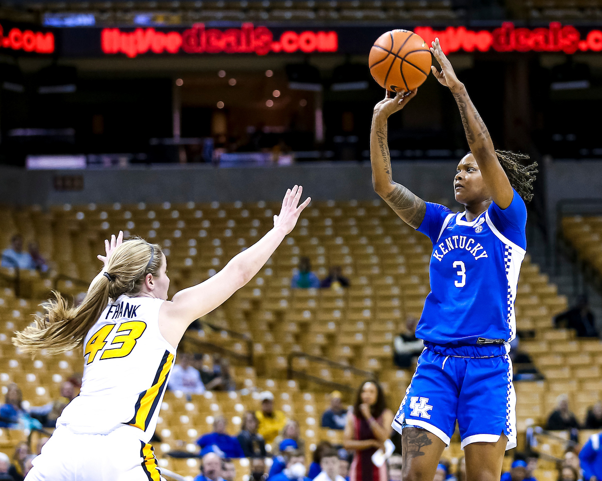 Jazmine Massengill.

Kentucky defeats Missouri 78-63.

Photo by Eddie Justice | UK Athletics