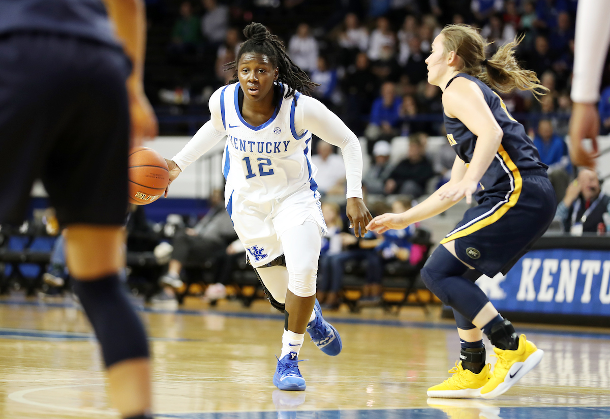 Amanda Paschal
The women's basketball team beat Murray State 88-49 on Friday, December 21, 2018. 

Photo by Britney Howard  | UK Athletics