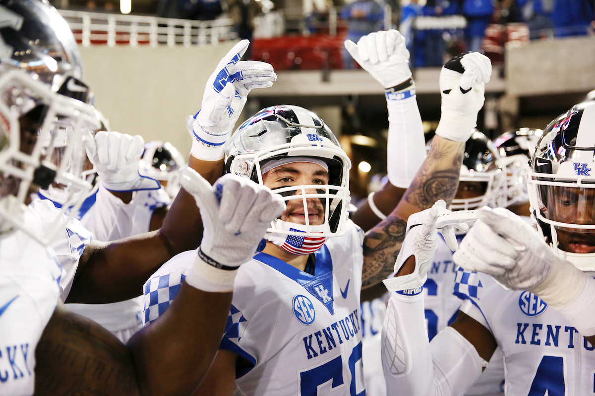 Kash Daniel

UK football beats Louisville 56-10 at Cardinal Stadium. 

Photo by Britney Howard  | UK Athletics