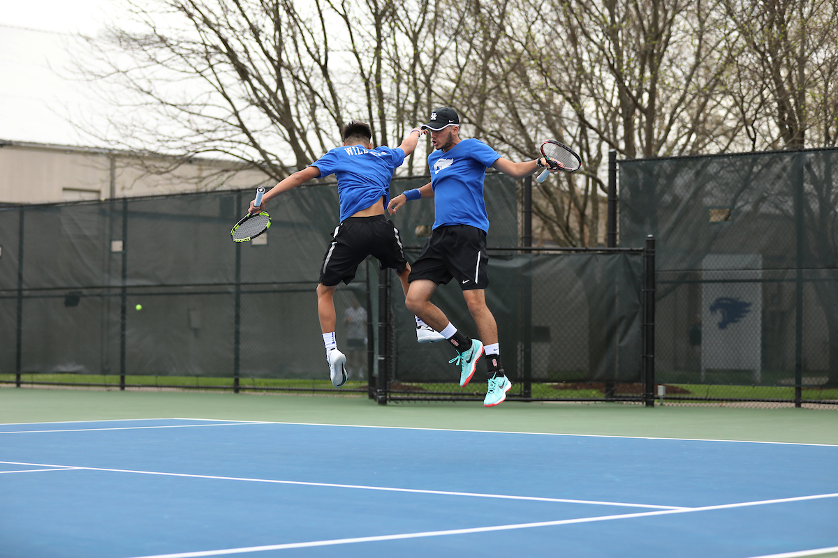 Enzo Wallart. Ying-Ze Chen.

University of Kentucky men's tennis vs. Georgia.

Photo by Quinn Foster | UK Athletics