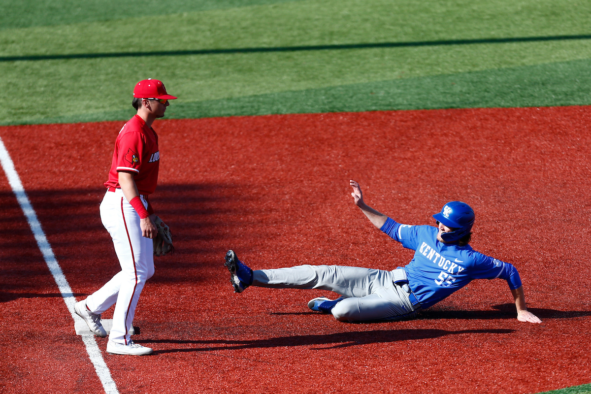 Adam Fogel. 

Kentucky falls to Louisville 4-2. 

Photo By Barry Westerman | UK Athletics