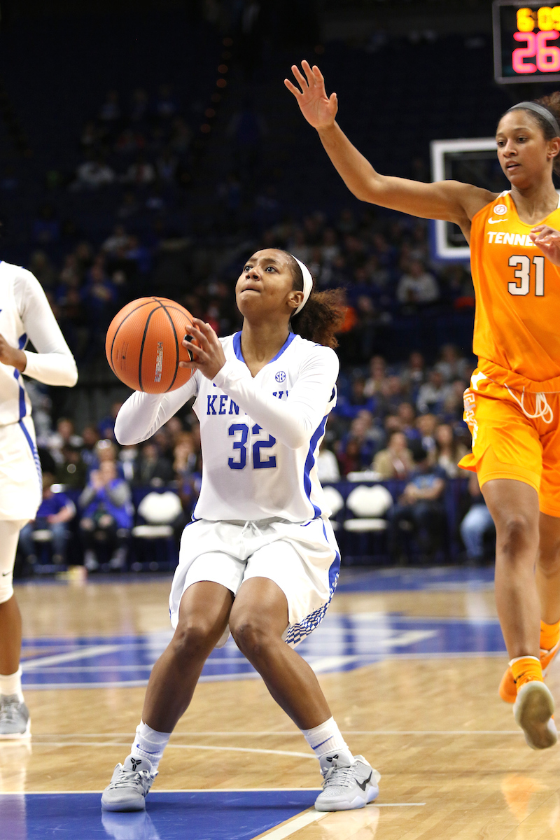 Jaida Roper.

The University of Kentucky women's basketball team falls to Tennessee on Sunday, December 31, 2017 at Rupp Arena. 

Photo by Quinn Foster I UK Athletics