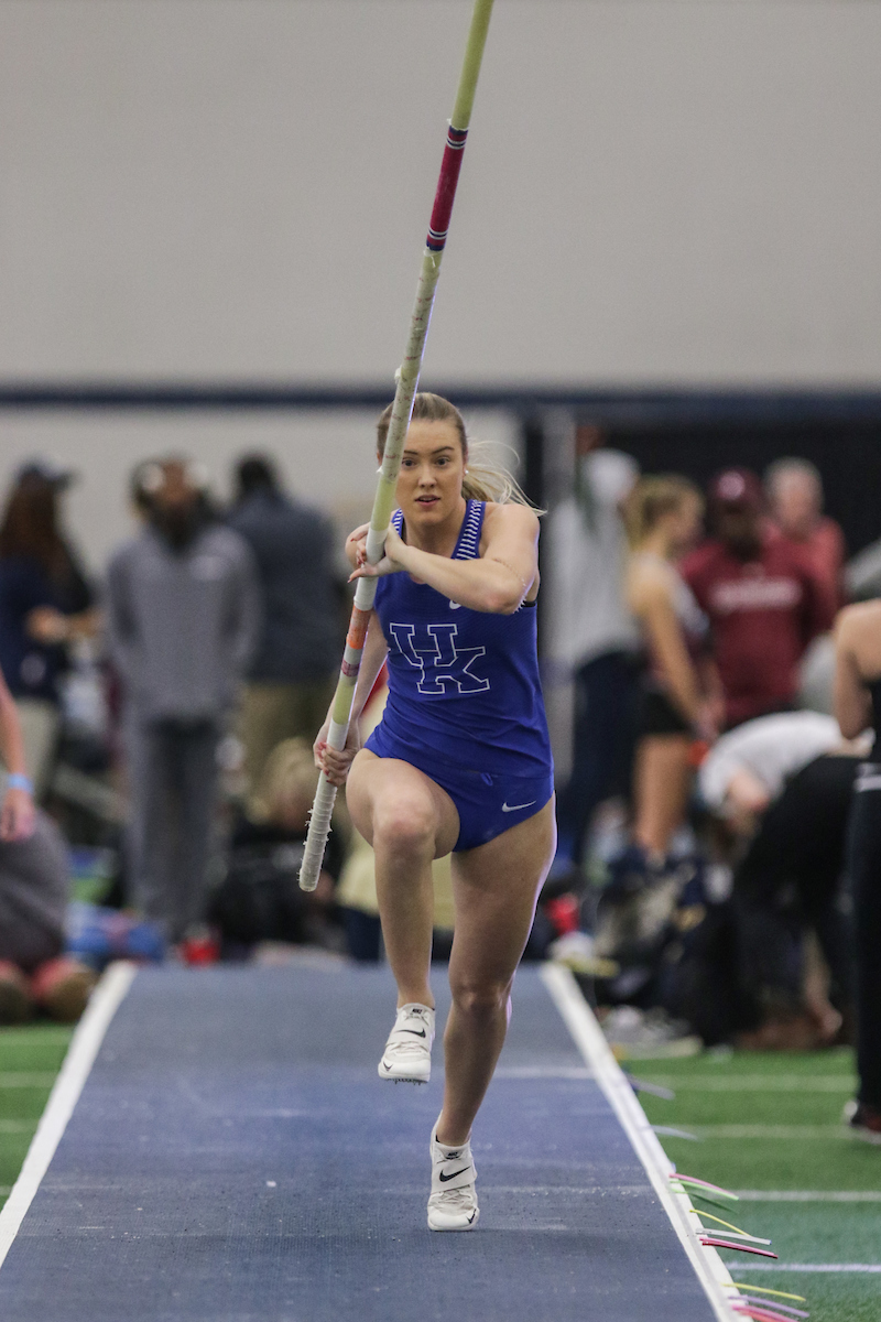Pole Vault. 

Day two of the Jim Green invitational

Photo by Eddie Justice | UK Athletics