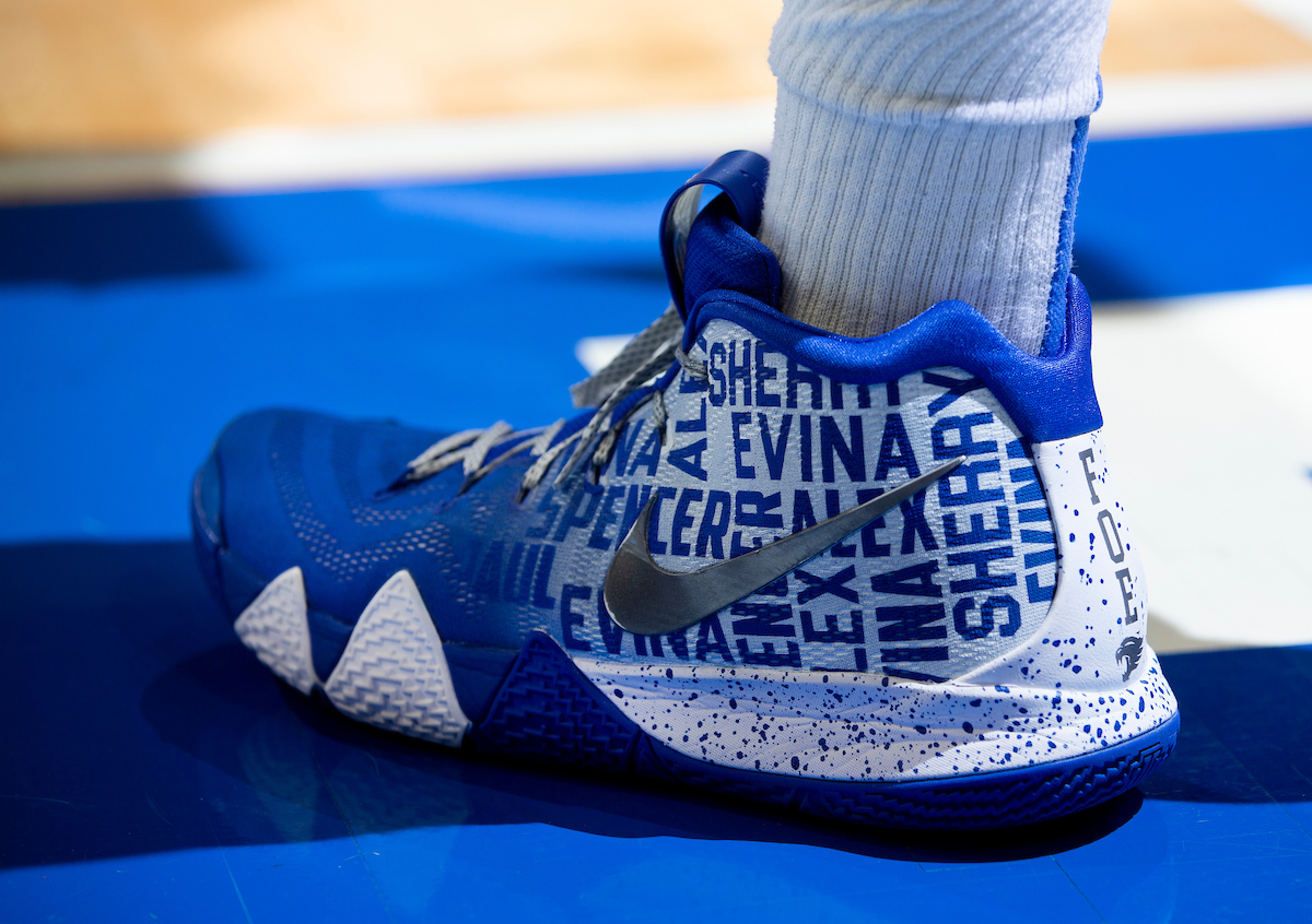 Basketball Shoes. 

Kentucky beat Texas A&M 85-74 on Tuesday, January 8, 2019.


Photo By Barry Westerman | UK Athletics
