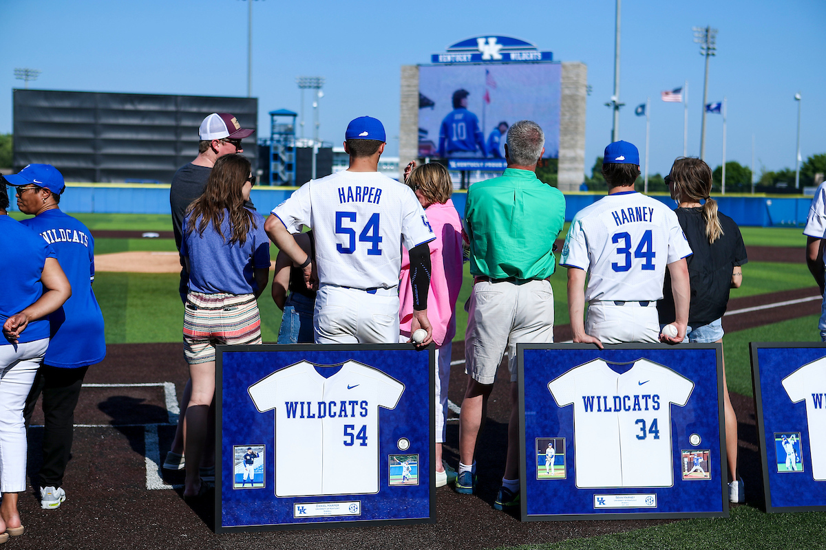 Daniel Harper. Sean Harney.

2022 Kentucky Baseball Senior Day.

Photo by Sarah Caputi | UK Athletics