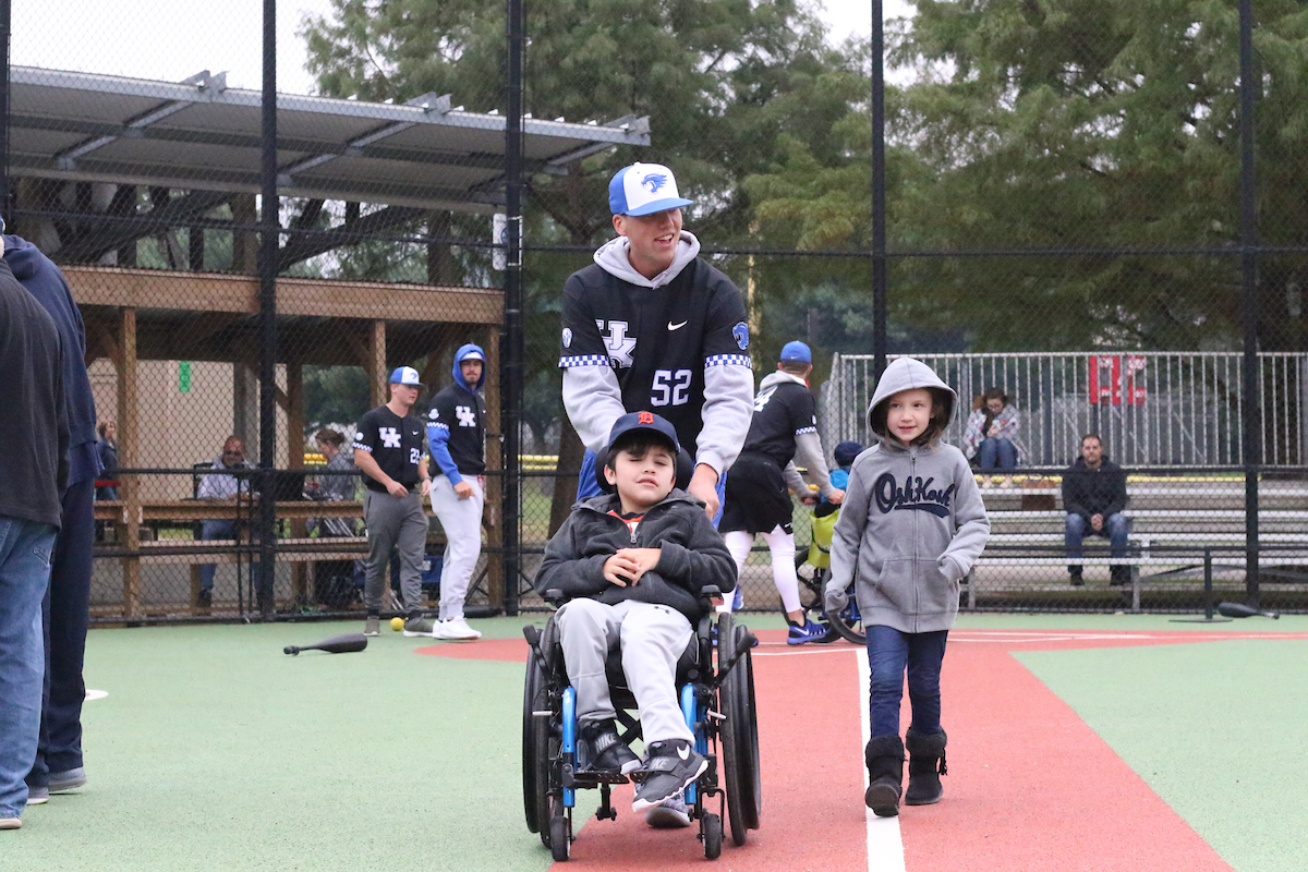 The Baseball team spends the morning with a group of kids in the Miracle League on Saturday, October 13th at Shillito Park.

Photos by Noah J. Richter | UK Athletics