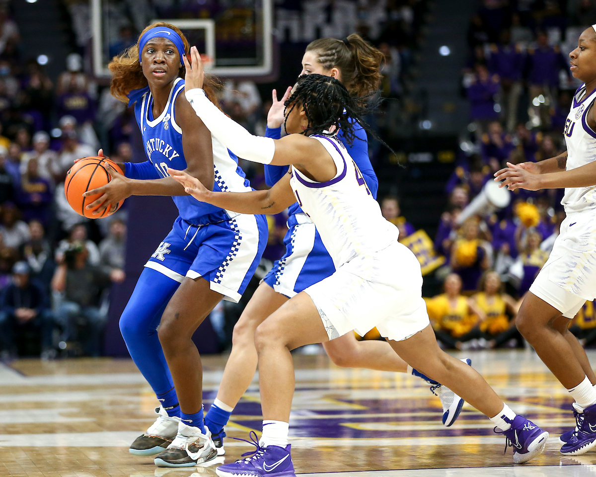Rhyne Howard.

Kentucky loses to LSU 78-69.

Photo by Grace Bradley | UK Athletics