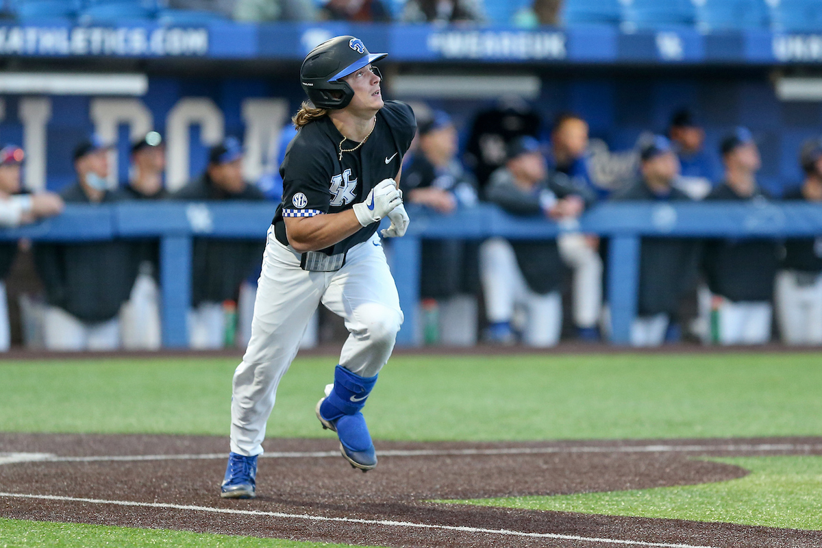 Austin Schultz. 

Kentucky loses to Alabama 10 - 1.

Photo by Sarah Caputi | UK Athletics