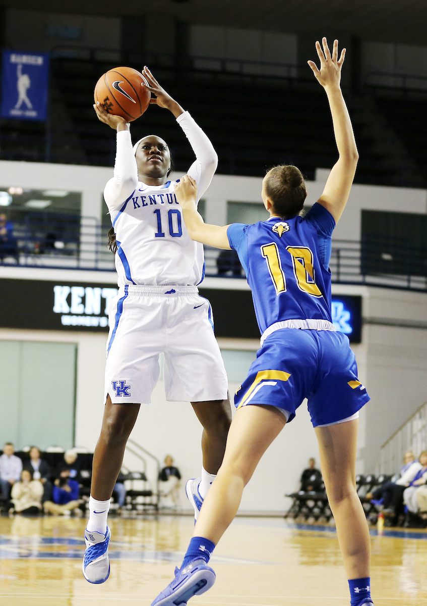 Rhyne Howard

UK women's basketball beats Morehead State. 

Photo by Britney Howard  | UK Athletics
