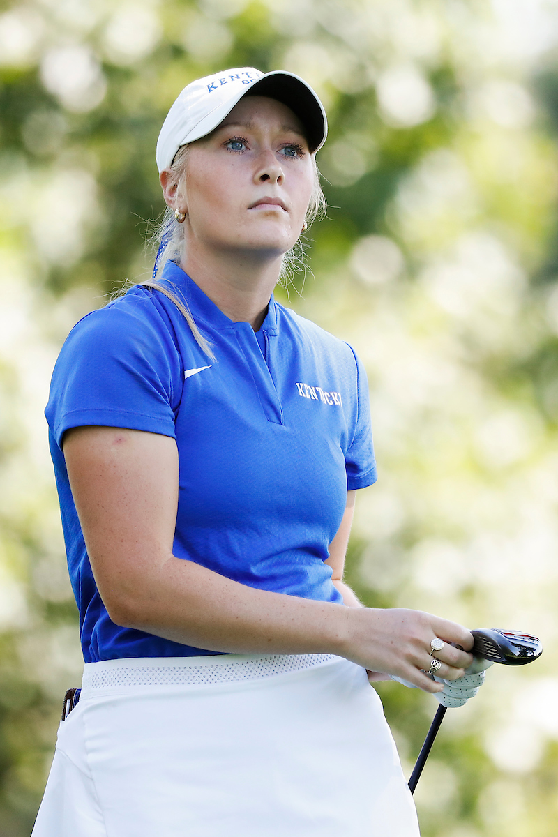 Sarah Shipley.

Women's golf practice.

Photo by Chet White | UK Athletics